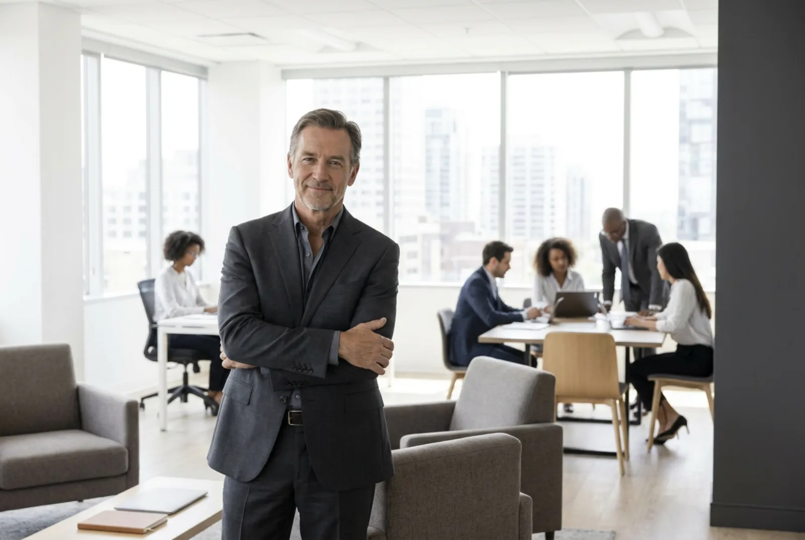 Brokerage owner in his office after automating lead response